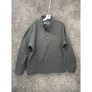 Outback Trading Company Gavin Henley Sweater Men's Large Charcoal Gray Polyester